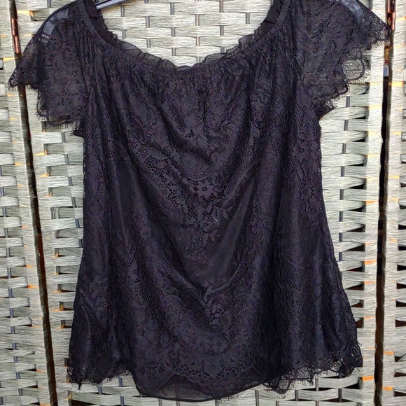 White House Black Market Flutter Sleeve Blouse Size XS - Picture 6 of 10